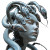 Cybernetic Medusa V2 Vinyl Car Decal Sticker – Waterproof & UV-Resistant 8"