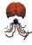 Giant Red Brain Vinyl Car Decal Sticker – Waterproof & UV-Resistant 8"