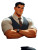 Muscular Office Man Vinyl Car Decal Sticker – Waterproof & UV-Resistant 8"