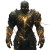 Ancient Glowing Armor Vinyl Car Decal Sticker – Waterproof & UV-Resistant 8"