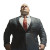 Strong Bald Lawyer Vinyl Car Decal Sticker – Waterproof & UV-Resistant 8"