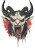 Screaming Goat Demon Vinyl Car Decal Sticker – Waterproof & UV-Resistant 8"