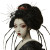 Geisha Spider Hybrid Vinyl Car Decal Sticker – Waterproof & UV-Resistant 8"