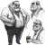 Fat Bartender Art Vinyl Car Decal Sticker – Waterproof & UV-Resistant 8"