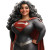 Cinematic Superwoman Vinyl Car Decal Sticker – Waterproof & UV-Resistant 8"