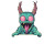 Turquoise Demon Art Vinyl Car Decal Sticker – Waterproof & UV-Resistant 8"