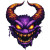 Purple Pixel Demon Vinyl Car Decal Sticker – Waterproof & UV-Resistant 8"