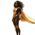 African-American Superhero Vinyl Car Decal Sticker – Waterproof & UV-Resistant 8"