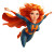 Ginger Heroine Flying Vinyl Car Decal Sticker – Waterproof & UV-Resistant 8"