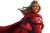 Blonde Superhero Office Worker Vinyl Car Decal Sticker – Waterproof & UV-Resistant 8"