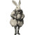 Old Easter Bunny Vinyl Car Decal Sticker – Waterproof & UV-Resistant 8"