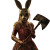 Rabbit Mask Murderer Vinyl Car Decal Sticker – Waterproof & UV-Resistant 8"