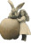 Girl With Pumpkin Rabbit Vinyl Car Decal Sticker – Waterproof & UV-Resistant 8"