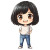 Cheerful Kana Chibi Vinyl Car Decal Sticker – Waterproof & UV-Resistant 8"