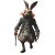 Eerie White Rabbit Vinyl Car Decal Sticker – Waterproof & UV-Resistant 8"