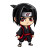 Chibi Itachi Vinyl Car Decal Sticker – Waterproof & UV-Resistant 8"