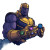 Thanos With Cloud Gauntlet Vinyl Car Decal Sticker – Waterproof & UV-Resistant 8"