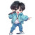 Chibi Q Boy Vinyl Car Decal Sticker – Waterproof & UV-Resistant 8"