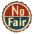 No Fair T-Shirt Vinyl Car Decal Sticker – Waterproof & UV-Resistant 8"