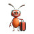 Happy Ant Outing Vinyl Car Decal Sticker – Waterproof & UV-Resistant 8"