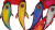 Colorful Mackarels Vinyl Car Decal Sticker – Waterproof & UV-Resistant 8"
