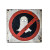 Ghost Prohibition Sign Vinyl Car Decal Sticker – Waterproof & UV-Resistant 8"