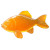 Simplified Orange Fish Vinyl Car Decal Sticker – Waterproof & UV-Resistant 8"