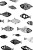 Naive Fish Drawing Vinyl Car Decal Sticker – Waterproof & UV-Resistant 8"