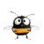 Spooked Bumble Bee Vinyl Car Decal Sticker – Waterproof & UV-Resistant 8"