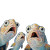 Confused Fishes Up Vinyl Car Decal Sticker – Waterproof & UV-Resistant 8"