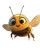 Cute Pixar Bee V6 Vinyl Car Decal Sticker – Waterproof & UV-Resistant 8"