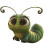Charming Caterpillar Vinyl Car Decal Sticker – Waterproof & UV-Resistant 8"
