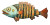 Colorful Tiger Fish Vinyl Car Decal Sticker – Waterproof & UV-Resistant 8"