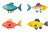 Scandinavian Naive Fish Vinyl Car Decal Sticker – Waterproof & UV-Resistant 8"