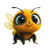 Cute Pixar Bee V4 Vinyl Car Decal Sticker – Waterproof & UV-Resistant 8"