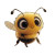 Cute Bee Animation V2 Vinyl Car Decal Sticker – Waterproof & UV-Resistant 8"