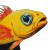 Yellow Fish Vinyl Car Decal Sticker – Waterproof & UV-Resistant 8"