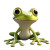 Cartoon Frog V2 Vinyl Car Decal Sticker – Waterproof & UV-Resistant 8"