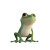 Green Frog Jumping Vinyl Car Decal Sticker – Waterproof & UV-Resistant 8"