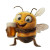 Tipsy Bee Vinyl Car Decal Sticker – Waterproof & UV-Resistant 8"