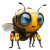 Bee Bot Vinyl Car Decal Sticker – Waterproof & UV-Resistant 8"