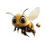 Smart Bee Flying Vinyl Car Decal Sticker – Waterproof & UV-Resistant 8"
