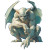 Crystalline Gargoyle Vinyl Car Decal Sticker – Waterproof & UV-Resistant 8"