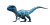 Blue Dinosaur Tail Vinyl Car Decal Sticker – Waterproof & UV-Resistant 8"
