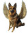 German Shepherd Angel Vinyl Car Decal Sticker – Waterproof & UV-Resistant 8"