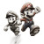 Mario Bros Sketch Vinyl Car Decal Sticker – Waterproof & UV-Resistant 8"