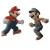 Retro Mario Fight Vinyl Car Decal Sticker – Waterproof & UV-Resistant 8"