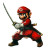 Samurai Mario Vinyl Car Decal Sticker – Waterproof & UV-Resistant 8"