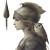 Goddess Athena Close-Up Vinyl Car Decal Sticker – Waterproof & UV-Resistant 8"