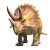 Photorealistic Triceratops Vinyl Car Decal Sticker – Waterproof & UV-Resistant 8"